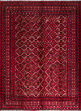 Khan Mohammadi Red Hand Knotted 10'3" X 13'9"  Area Rug 700-147458