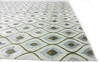 Modern-Contemporary Green Hand Knotted 99 X 140 Area Rug 254-147462 Thumb 5