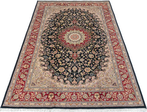 Pak-Persian Black Hand Knotted 60 X 94 Area Rug 700-147466 Image 1
