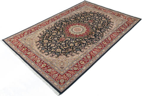 Pak-Persian Black Hand Knotted 60 X 94 Area Rug 700-147466 Image 2