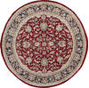 Pak-Persian Red Round Hand Knotted 50 X 50  Area Rug 700-147467 Thumb 0