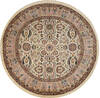 Pak-Persian Beige Round Hand Knotted 50 X 50 Area Rug 700-147469 Thumb 0