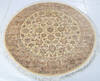 Pak-Persian Beige Round Hand Knotted 51 X 51  Area Rug 700-147471 Thumb 1