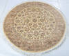 Pak-Persian Beige Round Hand Knotted 51 X 51 Area Rug 700-147471 Thumb 1