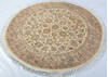 Pak-Persian Beige Round Hand Knotted 51 X 51  Area Rug 700-147471 Thumb 2
