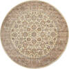 Pak-Persian Beige Round Hand Knotted 51 X 51  Area Rug 700-147471 Thumb 0