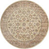 Pak-Persian Beige Round Hand Knotted 51 X 51 Area Rug 700-147471 Thumb 0