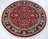 Pak-Persian Red Round Hand Knotted 50 X 50 Area Rug 700-147472 Thumb 1