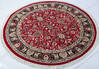 Pak-Persian Red Round Hand Knotted 50 X 50  Area Rug 700-147472 Thumb 2