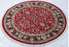 Pak-Persian Red Round Hand Knotted 50 X 50 Area Rug 700-147472 Thumb 2