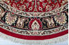 Pak-Persian Red Round Hand Knotted 50 X 50 Area Rug 700-147472 Thumb 3