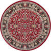 Pak-Persian Red Round Hand Knotted 50 X 50 Area Rug 700-147472 Thumb 0