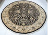 Pak-Persian Black Round Hand Knotted 80 X 80  Area Rug 700-147475 Thumb 1