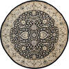 Pak-Persian Black Round Hand Knotted 80 X 80  Area Rug 700-147475 Thumb 0