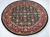 Pak-Persian Black Round Hand Knotted 68 X 68  Area Rug 700-147477 Thumb 1