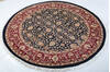 Pak-Persian Black Round Hand Knotted 68 X 68  Area Rug 700-147477 Thumb 2