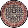 Pak-Persian Black Round Hand Knotted 68 X 68  Area Rug 700-147477 Thumb 0
