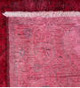 Overdyed Red Hand Knotted 97 X 126  Area Rug 700-147478 Thumb 8