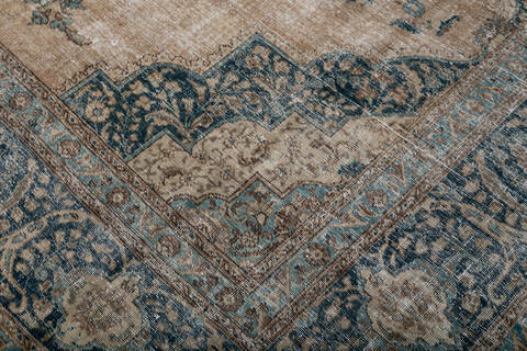 Overdyed Beige Hand Knotted 93 X 127 Area Rug 700-147479 Image 5