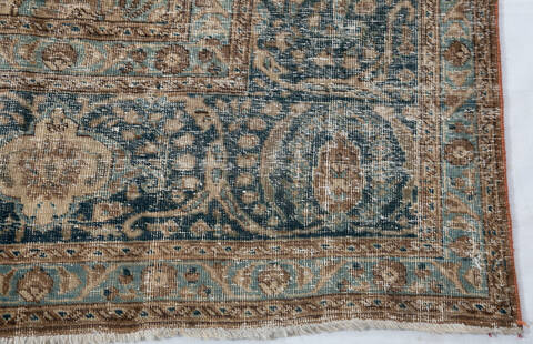 Overdyed Beige Hand Knotted 93 X 127 Area Rug 700-147479 Image 6