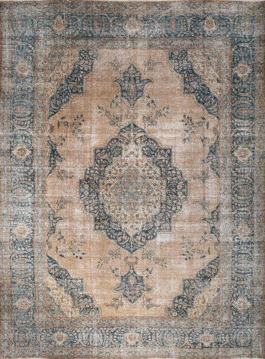 Overdyed Beige Hand Knotted 93 X 127 Area Rug 700-147479 Image 0