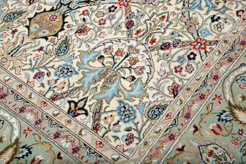 Pak-Persian Beige Hand Knotted 91 X 124 Area Rug 700-147484 Image 7