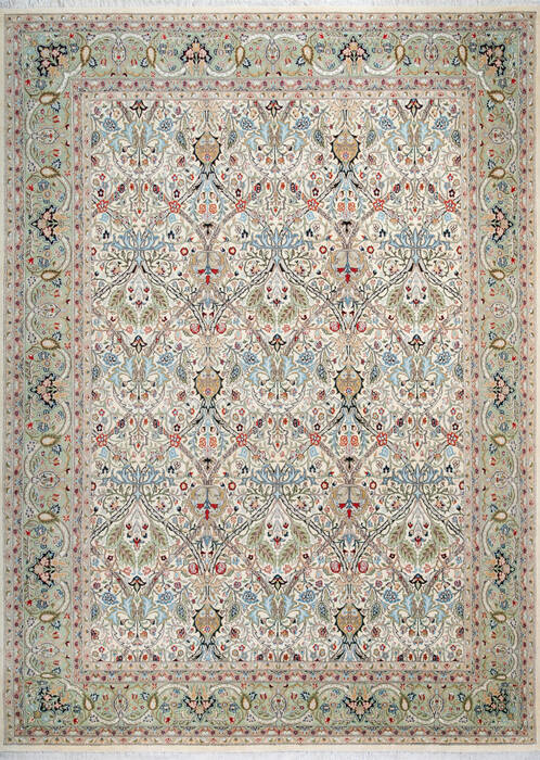Pak-Persian Beige Hand Knotted 91 X 124 Area Rug 700-147484 Image 0