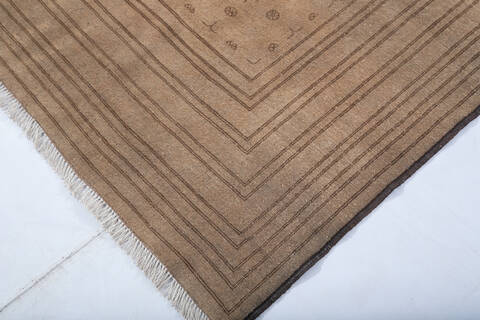 Overdyed Brown Hand Knotted 66 X 96 Area Rug 700-147485 Image 5