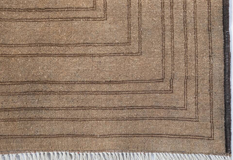 Overdyed Brown Hand Knotted 66 X 96 Area Rug 700-147485 Image 6