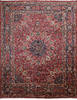 Mashad Red Hand Knotted 99 X 122  Area Rug 254-147486 Thumb 0