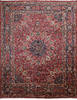 Mashad Red Hand Knotted 99 X 122 Area Rug 254-147486 Thumb 0