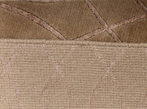 Modern-Contemporary Brown Hand Knotted 910 X 1210 Area Rug 254-147487 Image 1