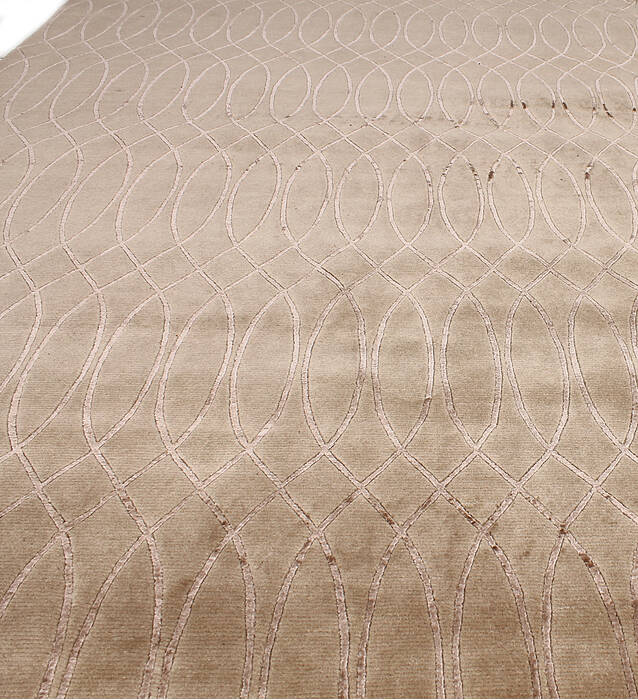 Modern-Contemporary Brown Hand Knotted 910 X 1210 Area Rug 254-147487 Image 2