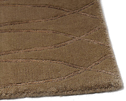 Modern-Contemporary Brown Hand Knotted 910 X 1210 Area Rug 254-147487 Image 6