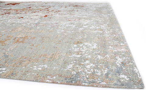 Modern-Contemporary Grey Hand Knotted 90 X 120 Area Rug 254-147490 Image 2