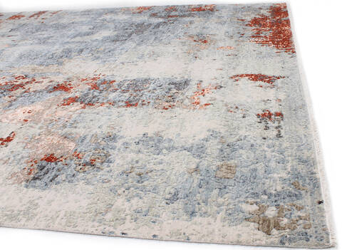 Modern-Contemporary Grey Hand Knotted 90 X 120 Area Rug 254-147491 Image 1