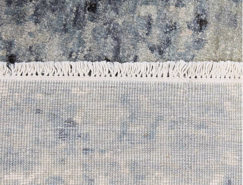 Modern-Contemporary Grey Hand Knotted 90 X 120 Area Rug 254-147491 Image 2