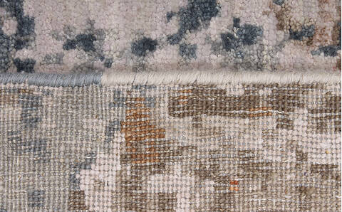 Modern-Contemporary Grey Hand Knotted 44 X 62 Area Rug 254-147495 Image 1