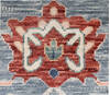 Agra Blue Hand Knotted 910 X 141  Area Rug 254-147498 Thumb 1