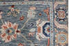 Agra Blue Hand Knotted 910 X 141  Area Rug 254-147498 Thumb 5