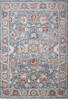Agra Blue Hand Knotted 910 X 141  Area Rug 254-147498 Thumb 0