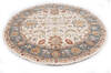 Ziegler Beige Round Hand Knotted 63 X 63  Area Rug 254-147499 Thumb 5