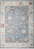 Agra Blue Hand Knotted 100 X 143  Area Rug 254-147501 Thumb 0