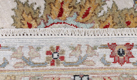 Ziegler Beige Hand Knotted 81 X 104 Area Rug 254-147502 Image 1
