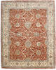 Ziegler Red Hand Knotted 81 X 102  Area Rug 254-147503 Thumb 1