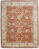 Ziegler Red Hand Knotted 81 X 102 Area Rug 254-147503 Thumb 1