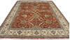 Ziegler Red Hand Knotted 81 X 102  Area Rug 254-147503 Thumb 6