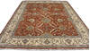 Ziegler Red Hand Knotted 81 X 102 Area Rug 254-147503 Thumb 6