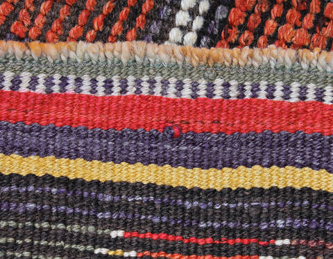 Kilim Red Runner Hand Knotted 30 X 102 Area Rug 254-147505 Image 1