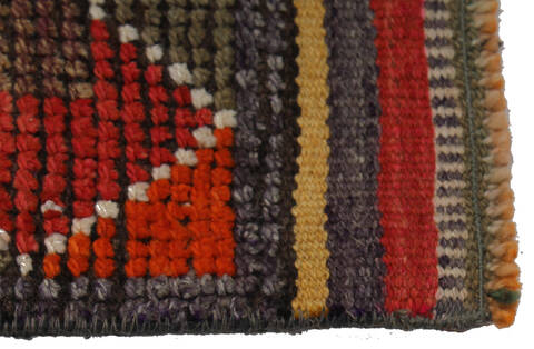 Kilim Red Runner Hand Knotted 30 X 102 Area Rug 254-147505 Image 2